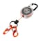 Key-Bak Sidekick, Clear, Orange 24in Cord Made with DuPont Kevlar, Carabiner, 2 Microlock Key Holder POLY 0KB2-0D244 - alternate 1